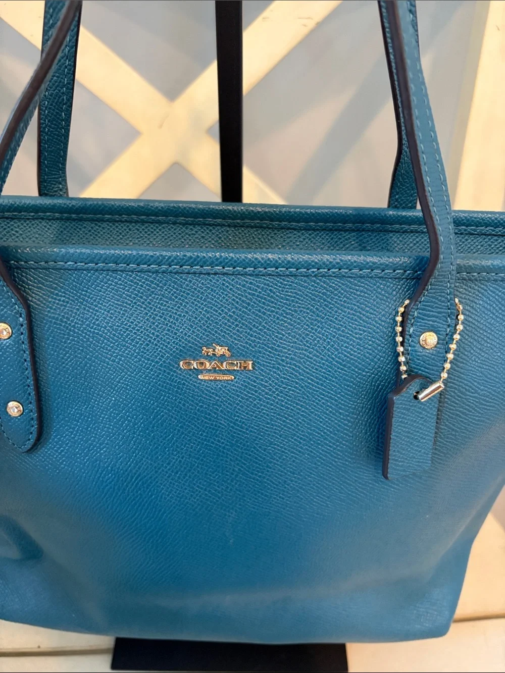 Coach teal leather